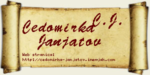 Čedomirka Janjatov vizit kartica